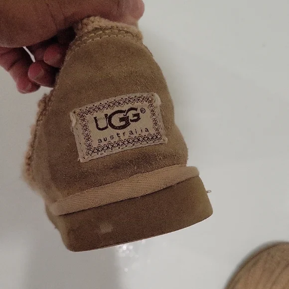 Women's Tan Knit Boots - Picture 2 of 4